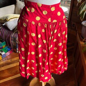 VINTAGE ESPRIT Polka-Dot Skirt